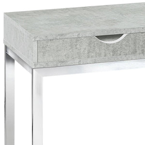 HomeRoots 10.25" Elegant Accent Table with Stylish Drawer, Durable Design for Compact Spaces & Versatile Use Grey 333170