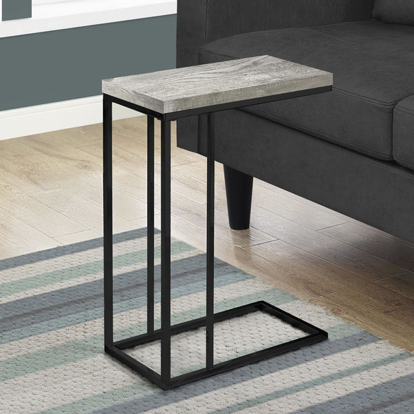 Homeroots 18.25" X 10.25" X 25.25" Greyblack Particle Board Metal  Accent Table Grey,Black  333185
