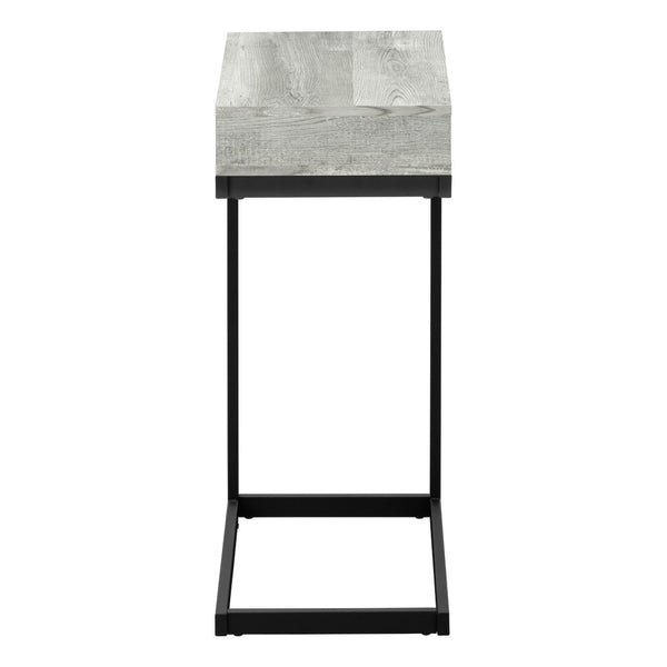HomeRoots 10.25" Elegant Accent Table with Stylish Drawer, Durable Design for Compact Spaces & Versatile Use Grey,Black 333188