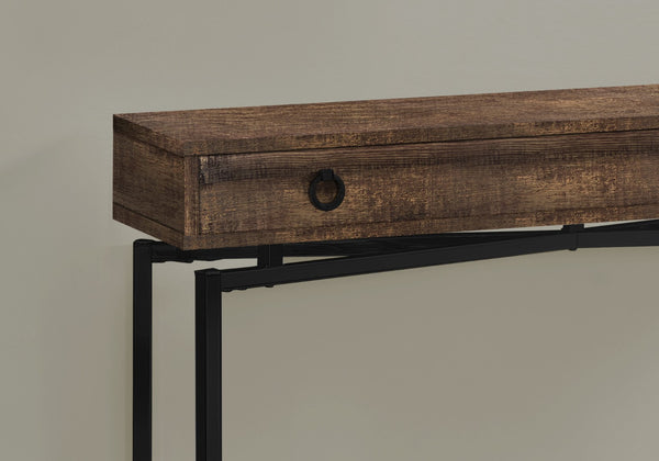 HomeRoots 43" Elegant Cross-Leg Console Table – Versatile Modern Design for Entryways, Living Rooms & Offices Brown,Black 333209