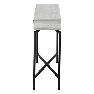 HomeRoots 43" Elegant Cross-Leg Console Table – Versatile Modern Design for Entryways, Living Rooms & Offices Grey,Black 333210
