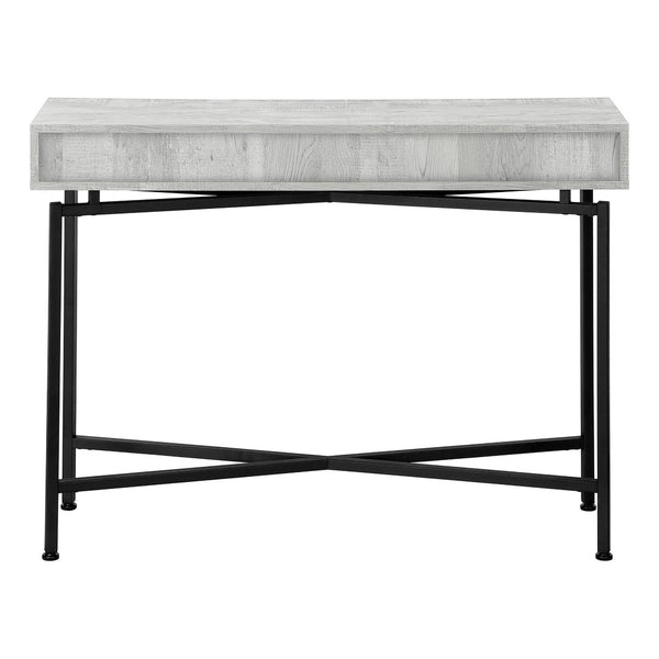 HomeRoots 43" Elegant Cross-Leg Console Table – Versatile Modern Design for Entryways, Living Rooms & Offices Grey,Black 333210