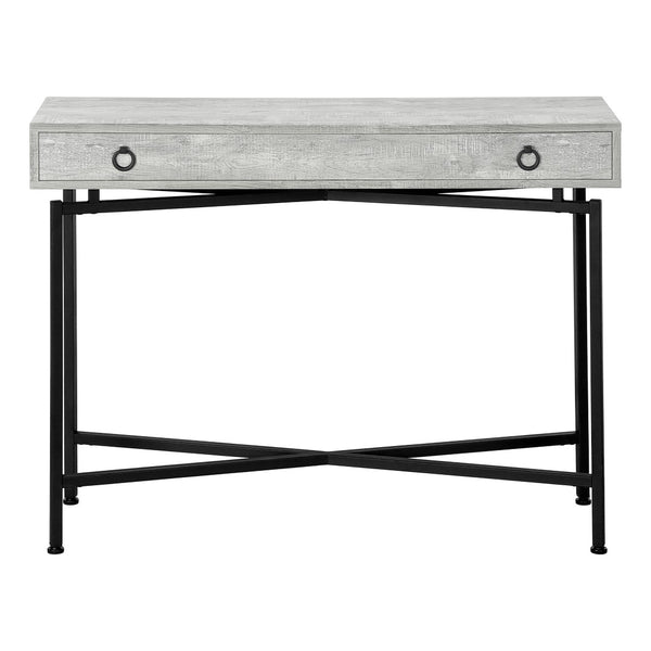 HomeRoots 43" Elegant Cross-Leg Console Table – Versatile Modern Design for Entryways, Living Rooms & Offices Grey,Black 333210