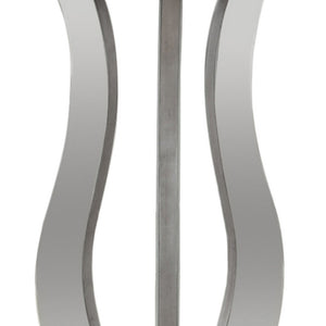 Homeroots 24" Silver Glass Round End Table   333268