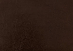 HomeRoots Brown Upholstered Faux Leather Full Bed Frame - Durable Wood Construction with Stylish Headboard 333278