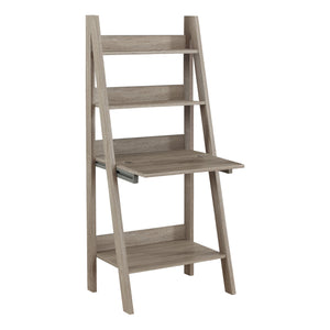 Homeroots 19" Taupe Ladder Desk Dark Taupe  333348