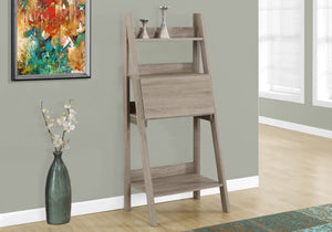 Homeroots 19" Taupe Ladder Desk Dark Taupe  333348