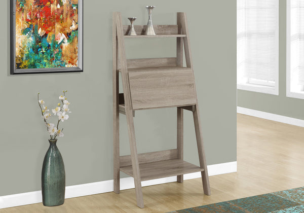 Homeroots 19" Taupe Ladder Desk Dark Taupe  333348