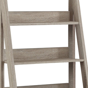 Homeroots 19" Taupe Ladder Desk Dark Taupe  333348
