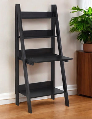 Homeroots 19" Espresso Ladder Desk Cappuccino  333349