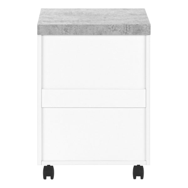 HomeRoots 25" Compact Gray Filing Cabinet – Stylish 3-Drawer Storage Solution for Home and Office Organization White,Black, Grey 333354
