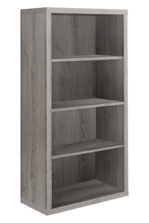 Homeroots 48" Dark Taupe Wood Bookcase Dark Taupe  333358