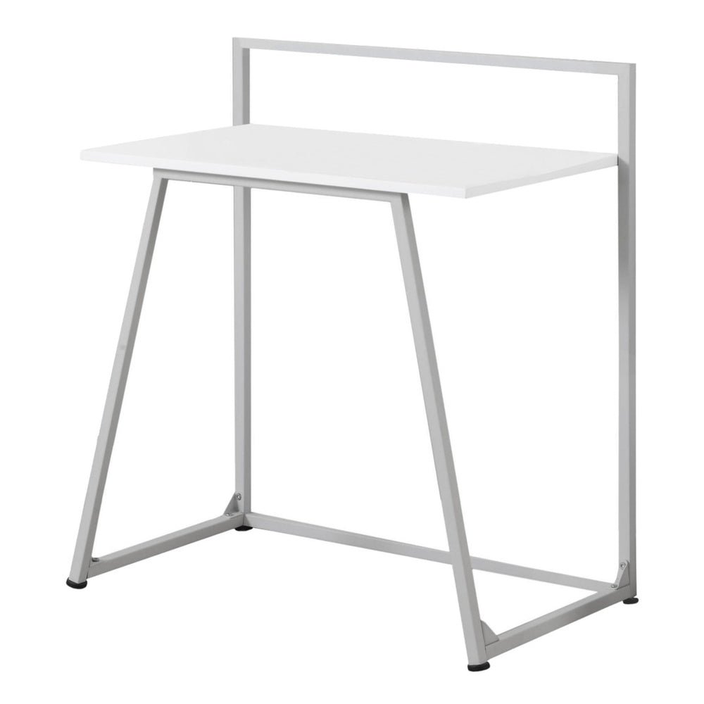HomeRoots 18" White and Gray Computer Desk - Modern Minimalist Design for Stylish Home Office Workspace Upgrade 333374