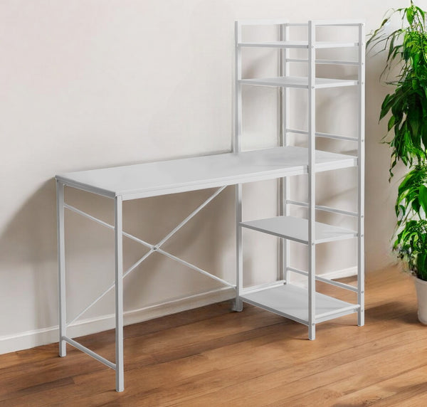 Homeroots 19" White Computer Desk White  333398