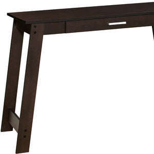Homeroots 18" Brown Computer Desk Cappuccino  333402