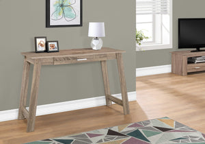 HomeRoots 18" Brown Computer Desk - Classic Design for Professional Workspaces with Hidden Storage Solutions Dark Taupe 333403