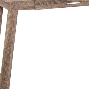 Homeroots 18" Taupe Computer Desk Dark Taupe  333403