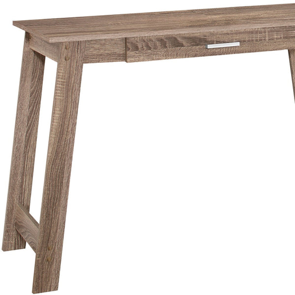 Homeroots 18" Taupe Computer Desk Dark Taupe  333403