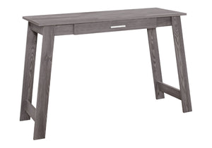 HomeRoots 18" Brown Computer Desk - Classic Design for Professional Workspaces with Hidden Storage Solutions Grey 333404