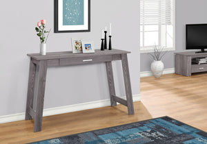 HomeRoots 18" Brown Computer Desk - Classic Design for Professional Workspaces with Hidden Storage Solutions Grey 333404