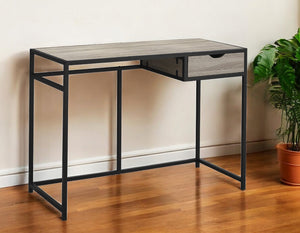 Homeroots 20" Taupe And Black Computer Desk Dark Taupe,Black  333417