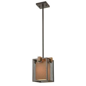 Crossbeam 9'' Wide 1-Light Mini Pendant - Oil Rubbed Bronze 33344/1 Elk Lighting