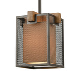 Crossbeam 9'' Wide 1-Light Mini Pendant - Oil Rubbed Bronze 33344/1 Elk Lighting