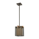 Crossbeam 9'' Wide 1-Light Mini Pendant - Oil Rubbed Bronze 33344/1 Elk Lighting