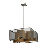 Crossbeam 25'' Wide 4-Light Chandelier - Oil Rubbed Bronze 33345/4 Elk Lighting