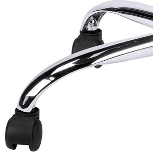 Homeroots White And Silver Adjustable Swivel Fabric Rolling Office Chair White Foam 333468