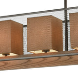 Crossbeam 57'' Wide 5-Light Linear Chandelier - Oil Rubbed Bronze 33347/5 Elk Lighting