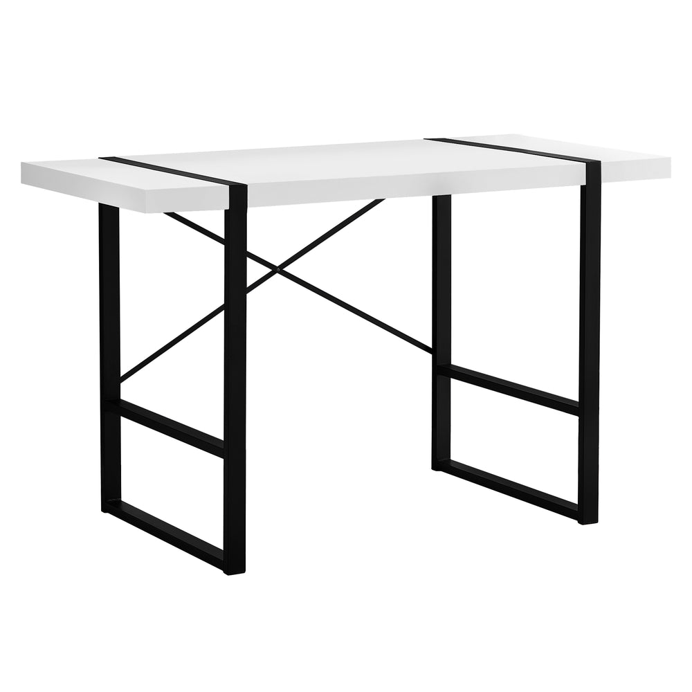 Homeroots 24" White And Black Computer Desk   333473
