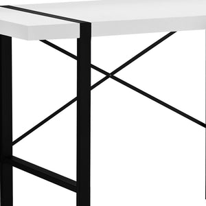 Homeroots 24" White And Black Computer Desk   333473