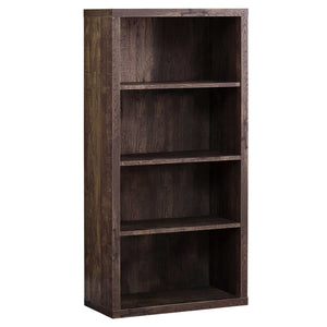 Homeroots 48" Brown Wood Bookcase Brown  333505
