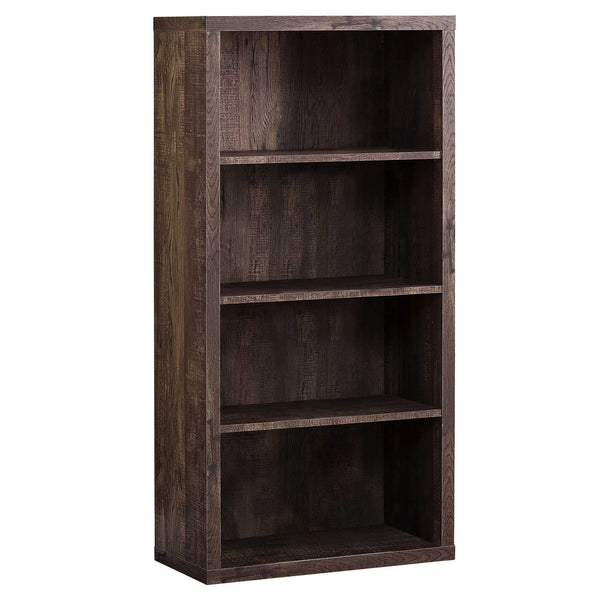 Homeroots 48" Brown Wood Bookcase Brown  333505