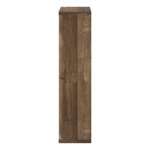 HomeRoots White Wood Four-Tier Bookcase - Stylish, Space-Saving Shelving for Modern Homes and Offices Brown 333505