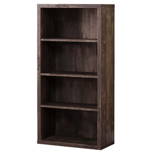 Homeroots 48" Brown Wood Bookcase Brown  333505