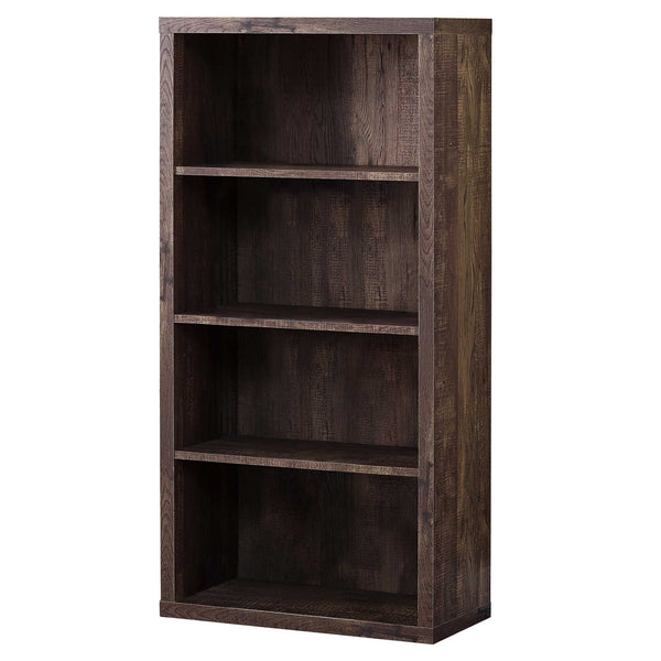 Homeroots 48" Brown Wood Bookcase Brown  333505