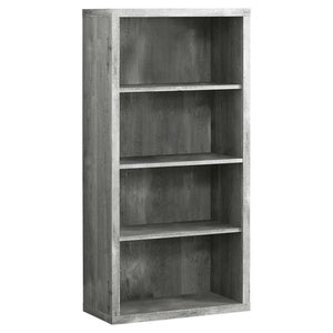 Homeroots 48" Gray Wood Bookcase Grey  333506