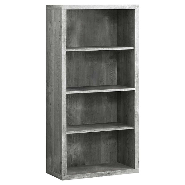 Homeroots 48" Gray Wood Bookcase Grey  333506