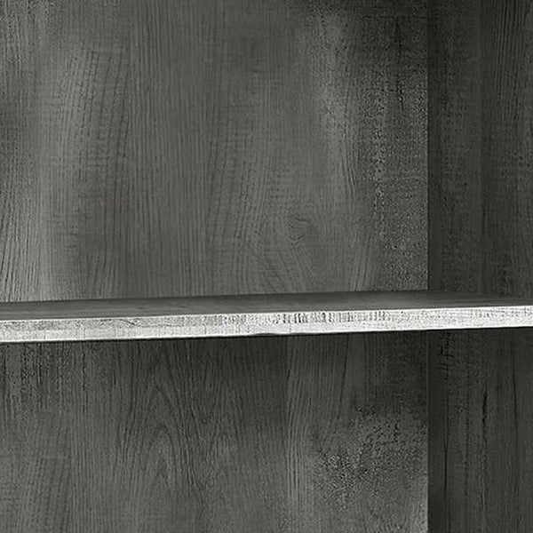 Homeroots 48" Gray Wood Bookcase Grey  333506