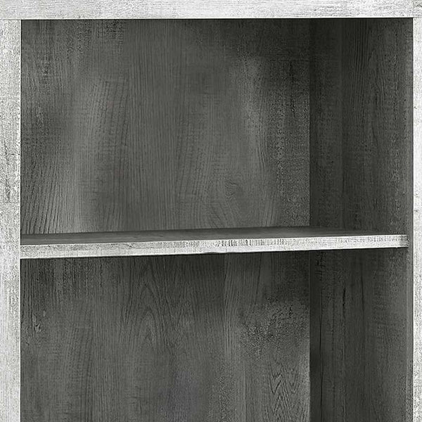 Homeroots 48" Gray Wood Bookcase Grey  333506