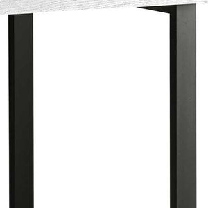 Homeroots 47" Gray And Black Computer Desk With Three Drawers Grey,Black  333510