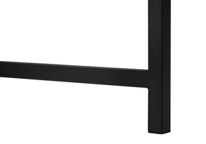 HomeRoots 24" Executive-Style Computer Desk with Two Drawers for Organized Home Office & Workspace Efficiency Brown,Black 333513