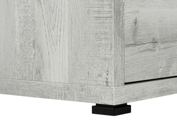 HomeRoots 47" Contemporary L-Shape Computer Desk with Three Drawers for Organized Home Office Workspace Grey 333522