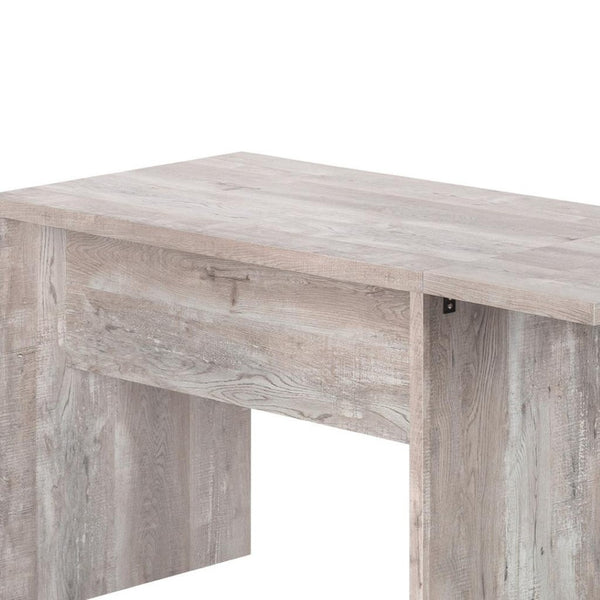 HomeRoots 63" L Shape Computer Desk with Eight Drawers for Modern Workspaces - Stylish, Durable Design! Taupe 333527