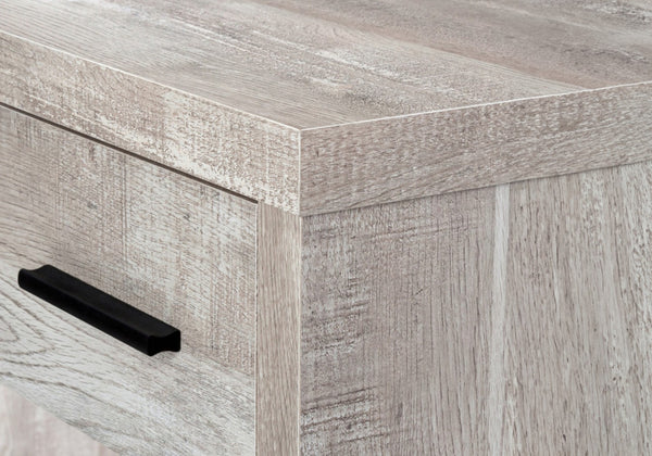 HomeRoots 63" L Shape Computer Desk with Eight Drawers for Modern Workspaces - Stylish, Durable Design! Taupe 333527