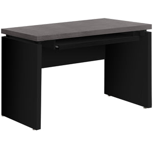 Homeroots 24" Gray And Black Computer Desk Black,Grey  333536