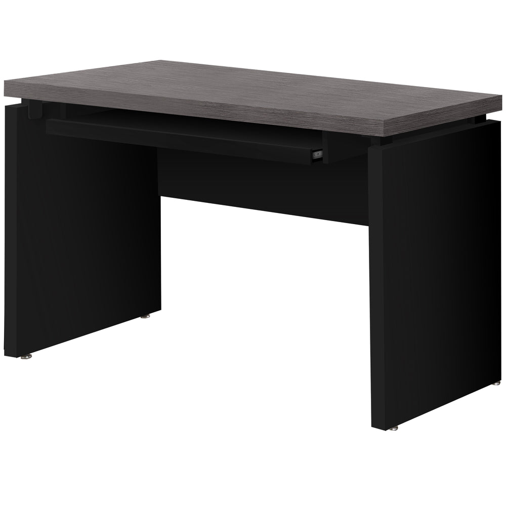 Homeroots 24" Gray And Black Computer Desk Black,Grey  333536