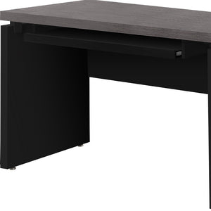 Homeroots 24" Gray And Black Computer Desk Black,Grey  333536